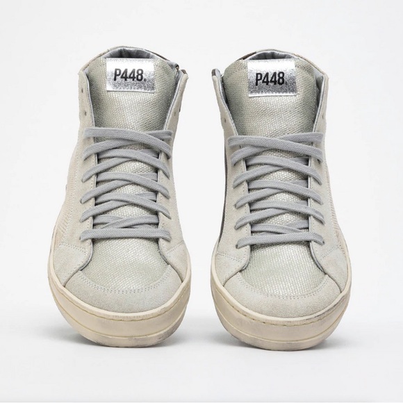 BNIB P448 metallic zipper high top. - Picture 2 of 6